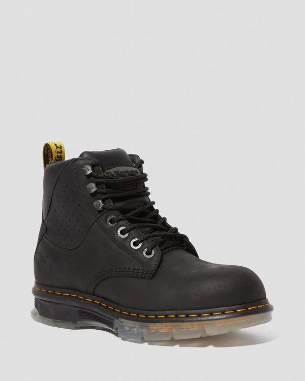 Dr Martens Pánské Pracovní Boty Britton Steel Toe Černé, CZ-043516